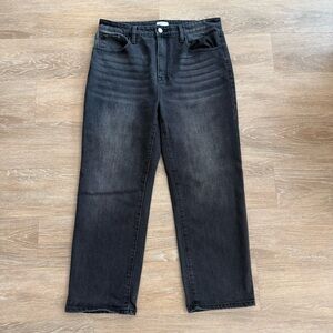 The Fine Print Women’s Black Straight Leg Jeans Size 14p